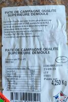 Pâté de campagne qualité supérieure démoulé