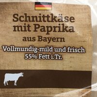 Schnittkäse mit Paprika