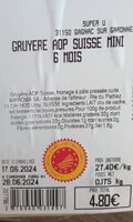 Gruyere aop suisse