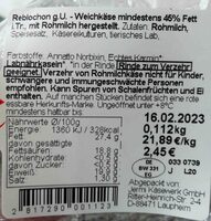 Reblochon, 45 % Fett i. Tr.