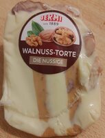 Walnusstorte aus Schmelzkäsezubereitungen, insgesamt 55% Fett i. Tr.