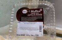 4 Muffins cacao aux pépites de chocolat