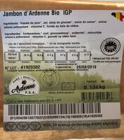 Jambon d'Ardenne bio