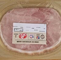 Jambon cuit supérieur avec couenne
