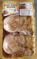 2 cuisses de poulet rôties