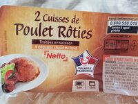 2 cuisses de poulet rôties