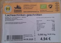 Lachschinken geschnitten