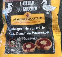 Magret de canard du sud ouest en tournedos rossine