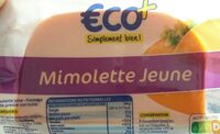 Mimolette jeune au lait pasteurisé