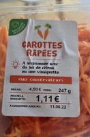 Carottes râpées