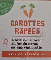 Carottes râpées  sans conservateur