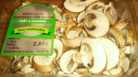 Émincés de champignons brun