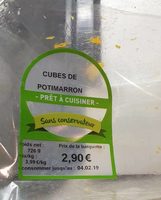 Cubes de potimarron