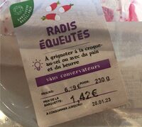 Radis équeutés