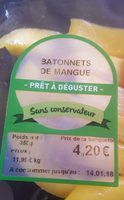 Mangue en bâtonnets