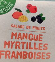 Salade de fruits Mangue Myrtilles Framboises