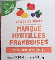 Mangue Myrtilles Framboises
