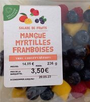 Mangue myrtilles framboises