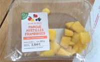 Salade de fruits mangue myrtilles framboise