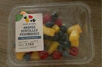 Salade de fruits ananas myrtilles framboises