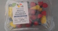Ananas myrtilles framboises