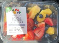 Salade de fruits ananas fraise myrtilles