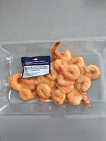 Que de crevettes cuites semi décortiquées marinées sauce thai