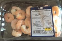 Queues de crevettes decortiquees