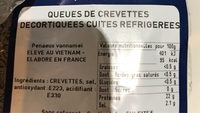 Queues de crevettes