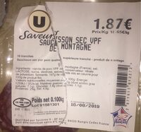 Saucisson Sec VPF de Montagne