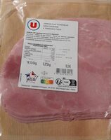Jambon cuit supérieur sans couenne 6 tranches fines