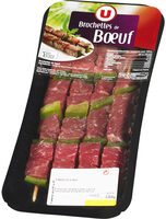 Brochette de boeuf nature, France, 4 pièces