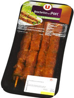 Brochette de porc nature, France, 4 pièces
