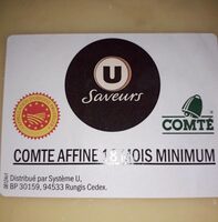 Comté affine 18 mois minimum U saveurs