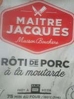 Roti de porc à la moutarde