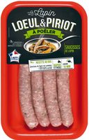 4 Saucisses de lapin aux herbes de Provence