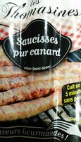 Saucisses pur canard