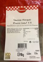 Saucisse merguez mouton boeuf