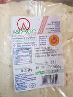 Asiago formaggio DOP
