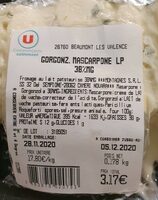 Gorgonzola, Mascarpone LP 38% MG