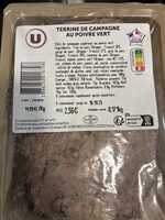 Terrine de campagne au poivre vert