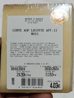 Comté aop lucotte affinage 12 mois