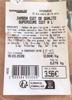 Jambon Cuit De Qualite Superieur Cuit A L’os