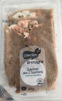 Galettes aux 2 saumons cremes et ciboulette