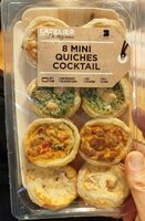 8 mini quiches cocktails
