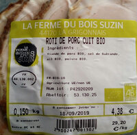 Rôti de porc cuit