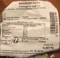 Beaufort d'ete