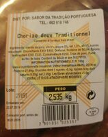 Chorizo doux traditionnel