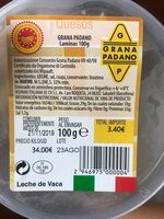 Grana Padano laminas