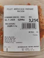 Filet américain prépare maison
